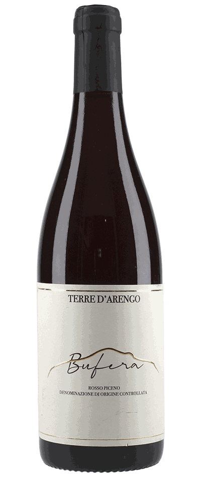 Bottle of Bufera, Terre d'Arengo's Rosso Piceno DOC red wine