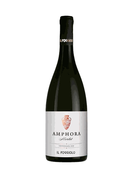 Bottle of Amphora Riserva, a red wine from Il Poggiolo labelled Provincia di Pavia IGT