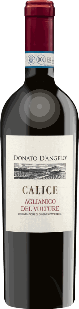 Bottle of Calice Aglianico del Vulture DOC by Donato d’Angelo