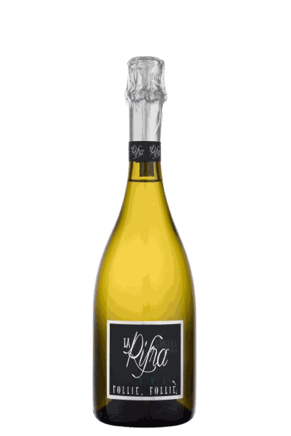 Bottle of la Rifra Follie Follie Lugana DOC Spumante Brut sparkling wine