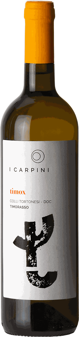 Bottle of Timox, a Colli Tortonesi DOC Timorasso from i Carpini